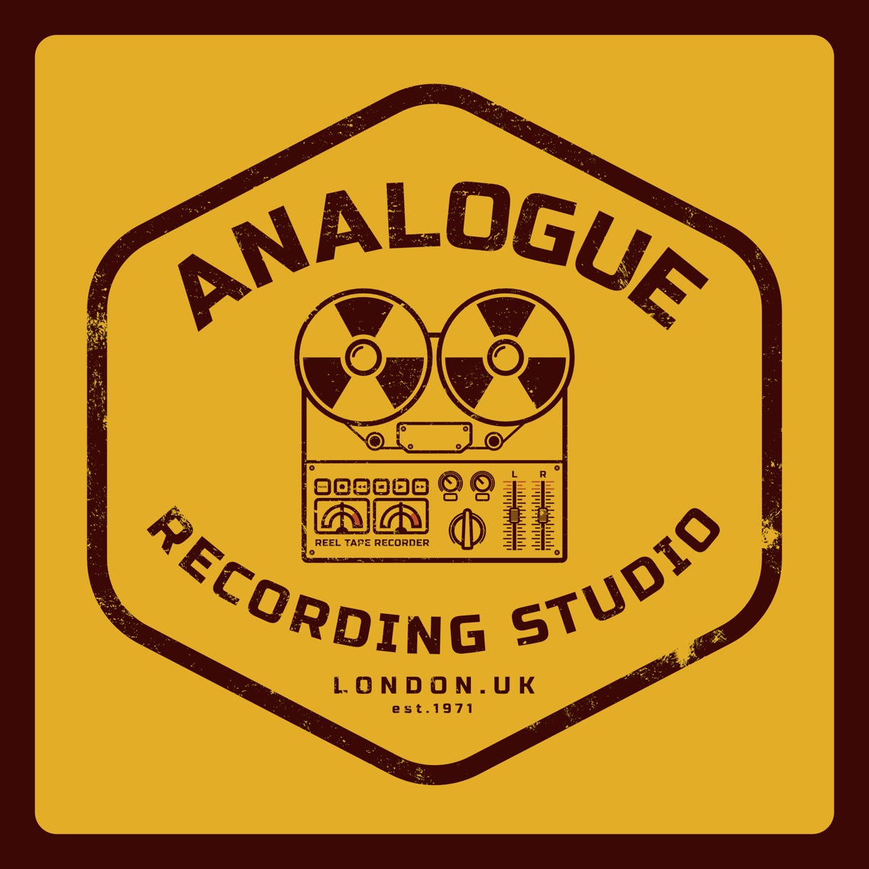 Analogue Recording Studio Grunge Design