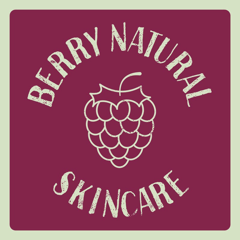 Berry Natural Skincare Logo Design