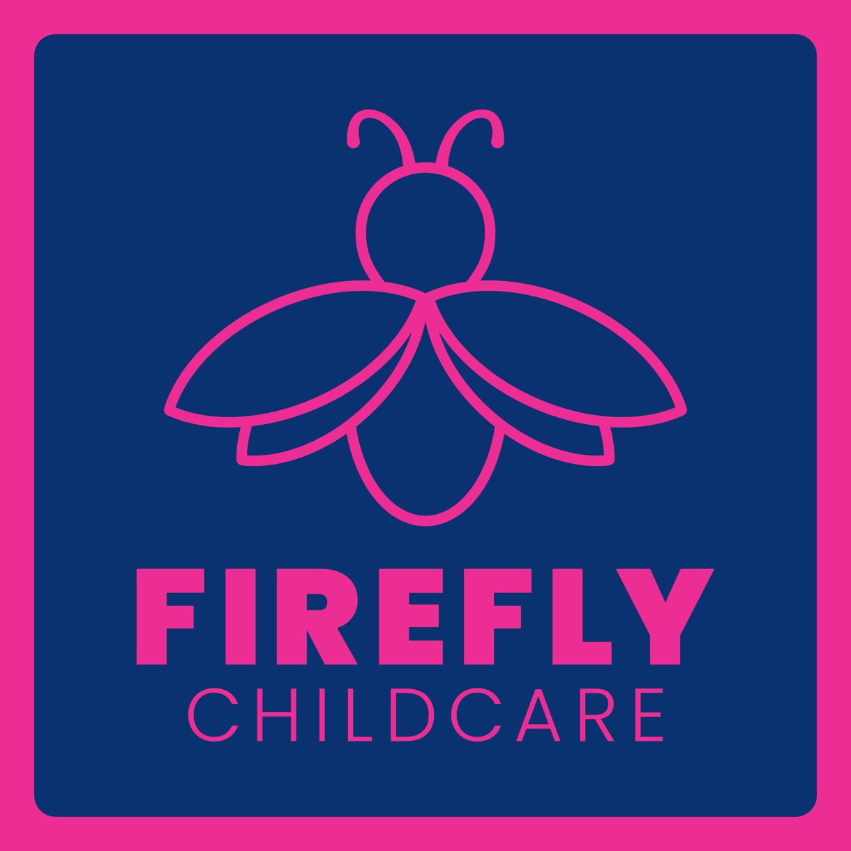 Firefly Childcare - Logo Design with Background