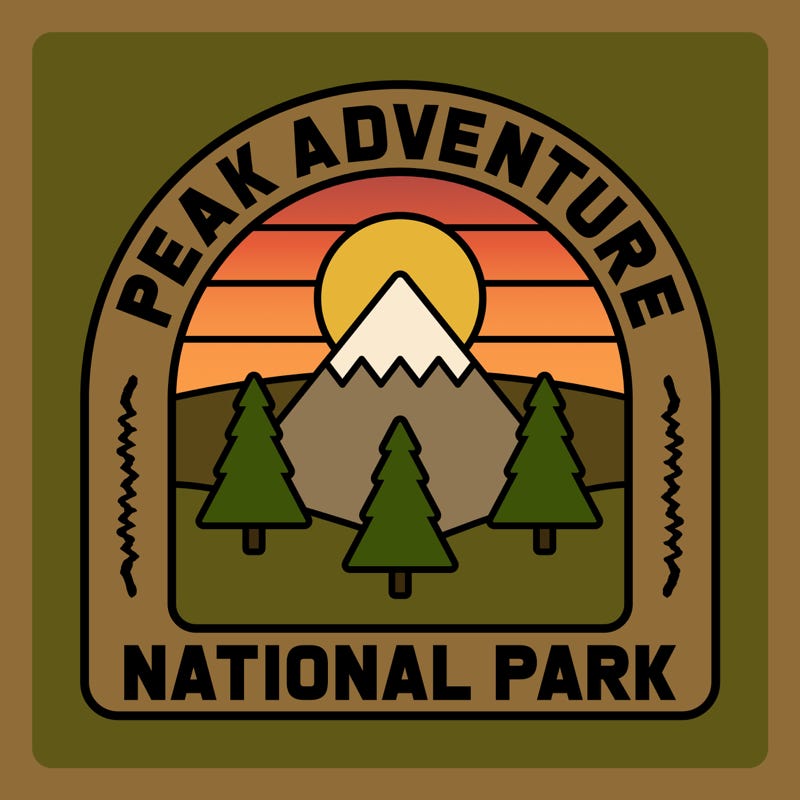 Peak Adventure National Park Logo Design
