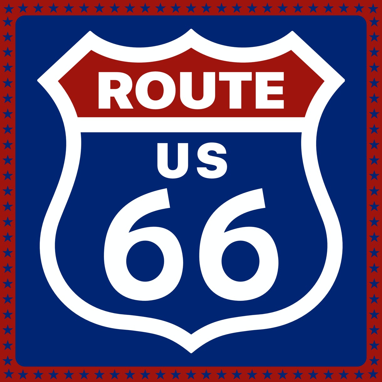 Route 66 - Born to be Wild Logo Design