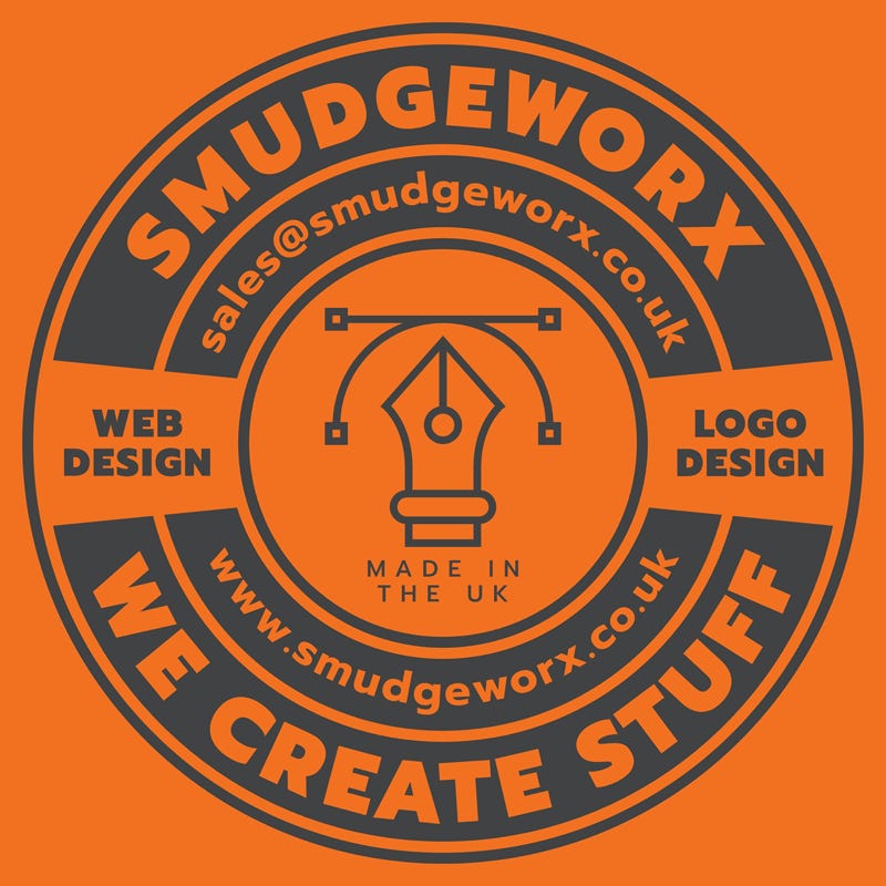 SmudgeWorx Advert Badge - Logo Design